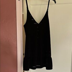 Xhilaration Black Knit Swim Coverup